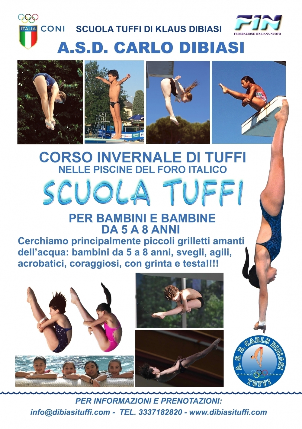 CORSI INVERNALI DI TUFFI PER BAMBINI - A.S.D. CARLO DIBIASI